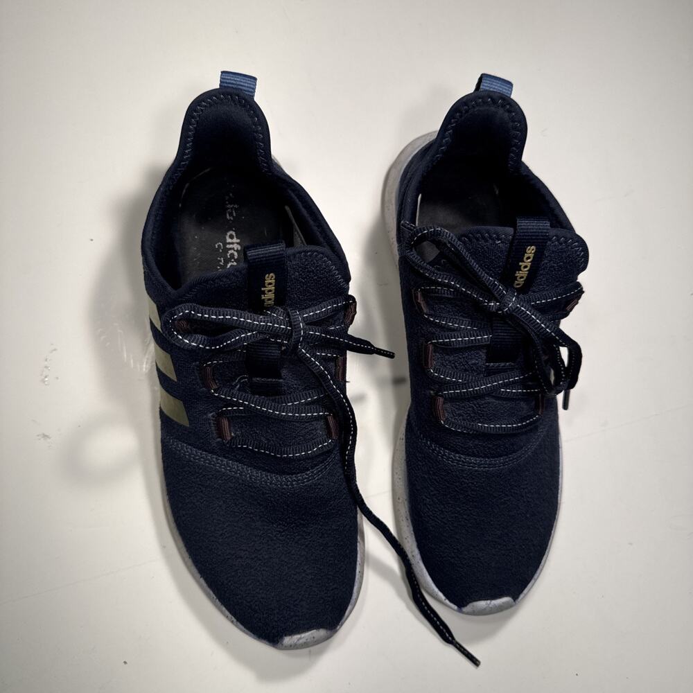 Adidas Cloudfoam Pure 2.0 Women’s Running Shoes, Sneakers, Navy/Golf, Size 9.5